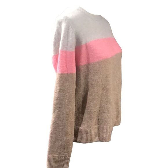 Old Navy Pink and Brown Color Block Sweater Medium - Picture 11 of 12